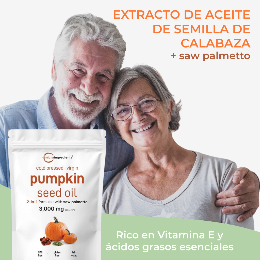 Micro Ingredients | Aceite de Semilla de Calabaza + saw palmetto