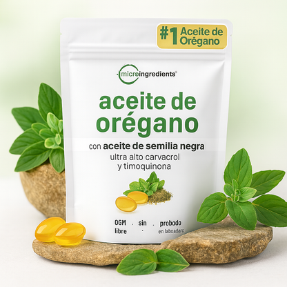 Micro Ingredients | Cápsulas de Aceite de Orégano + Semilla Negra natural